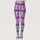 zeemeermin op een rots leggings (Voorkant)