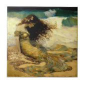 Zeemeermin op Golden Sands Tegeltje (Voorkant)