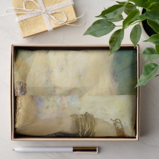 Zeemeermin op Golden Sands Tissuepapier (Geschenk)