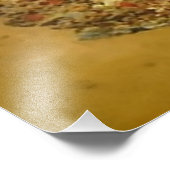 Zeemeermin op gouden zand foto afdruk (Hoek)