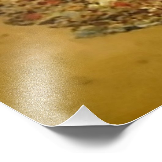 Zeemeermin op gouden zand foto afdruk (Hoek)