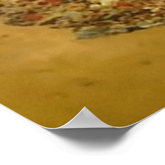 Zeemeermin op Gouden Zanden Poster (Hoek)