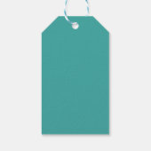 Zeemeermin op Halve Maan (Witte Lijnkunst) Cadeaulabel (Achterkant)