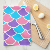 zeemeermin op hart theedoek (Quarter Fold)