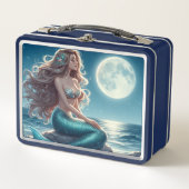 Zeemeermin op het strand 's nachts (Voorkant)