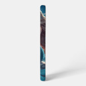 Zeemeermin op het strand 's nachts samsung galaxy hoesje (Linkerkant)