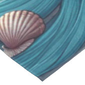 Zeemeermin op het strand 's nachts tafelkleed (Gekanteld)