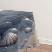 Zeemeermin op het strand 's nachts tafelkleed (Voorbeeld)