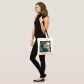 Zeemeermin op het strand 's nachts tote bag (Voorkant (model))