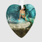 Zeemeermin op Ocean Floor Ornament (voorkant)