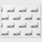 Zeemeermin op papier met kartonnen dop (Vlak)