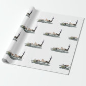 Zeemeermin op papier met kartonnen dop (Uitgerold)