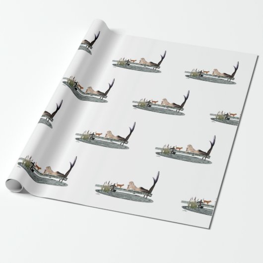 Zeemeermin op papier met kartonnen dop (Uitgerold)