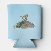 Zeemeermin op Rocks Blikjeskoeler (Achterkant)