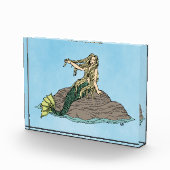 Zeemeermin op Rocks Fotoblokken (Rechts)