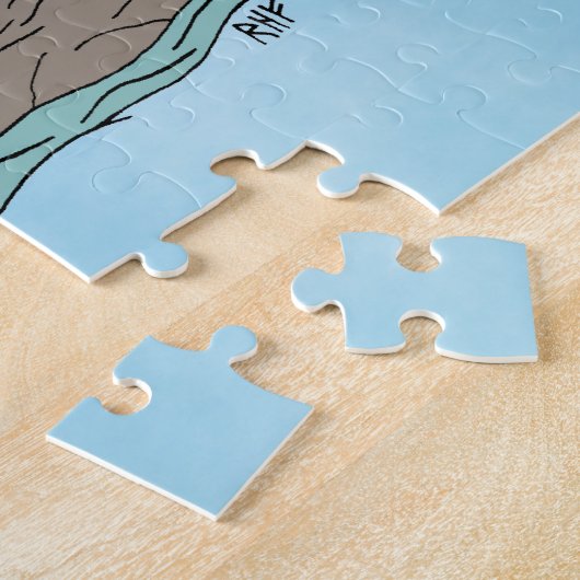 Zeemeermin op Rocks Legpuzzel (Zijkant)