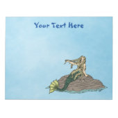 Zeemeermin op Rocks Notitieblok (Voorkant)