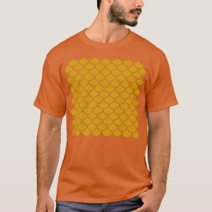 Zeemeermin op schaal zonder naadloos patroon t-shirt