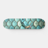 Zeemeermin op Schubben van Zeemeerminnenstaart Persoonlijk Skateboard (Horizontaal)