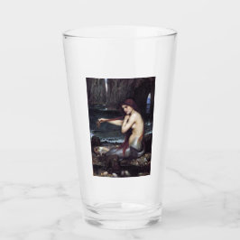 Zeemeermin op strand glas