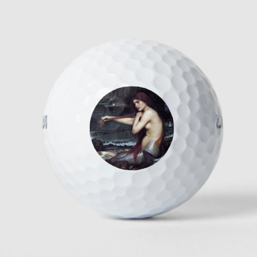 Zeemeermin op strand golfballen (Voorkant)