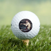 Zeemeermin op strand golfballen (Insitu Shirt)