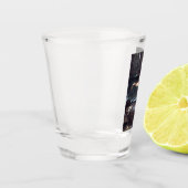 Zeemeermin op strand shot glas (Links)