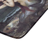 Zeemeermin op strand snijplank (Hoek)