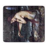 Zeemeermin op strand snijplank (Voorkant)