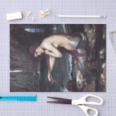 Zeemeermin op strand tissuepapier (Craft)