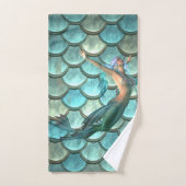 Zeemeermin op zeemeermin bad handdoek (Handdoek)