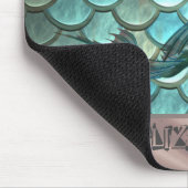 Zeemeermin op zeemeermin muismat (Hoek)