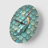 Zeemeermin op zeemeermin ronde klok (Hoek)