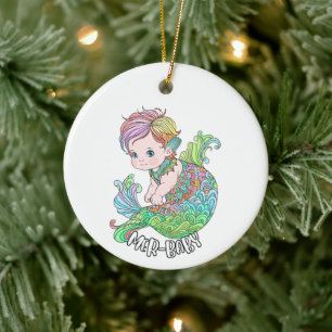 Zeemeermin Ornament - Mer-Baby (meisje)