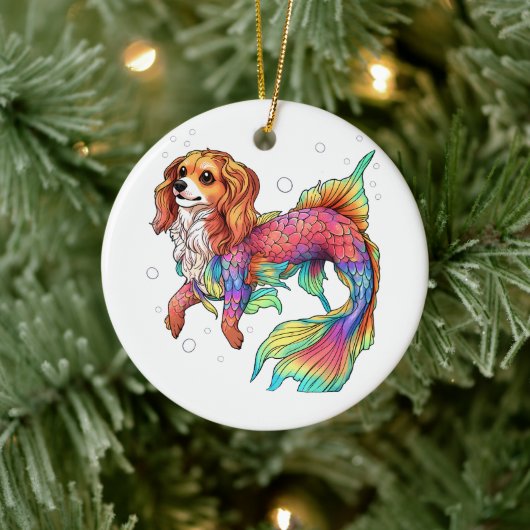Zeemeermin Ornament - Mer-Pup (Boom)