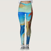 Zeemeermin over Leggings Leggings (Voorkant)