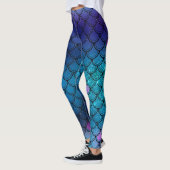 Zeemeermin Paars, Blauwgroen en blauw Leggings (Links)