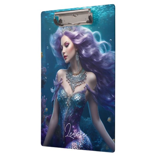 Zeemeermin Paars Haar Klembord (Links)