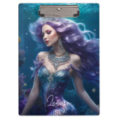 Zeemeermin Paars Haar Klembord (Voorkant)