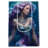 Zeemeermin Paars Haar Medium Cadeauzakje (Achterkant)