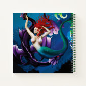 Zeemeermin Paarse Dragon Vriendschap Fantasie Notitieboek (Achterkant)