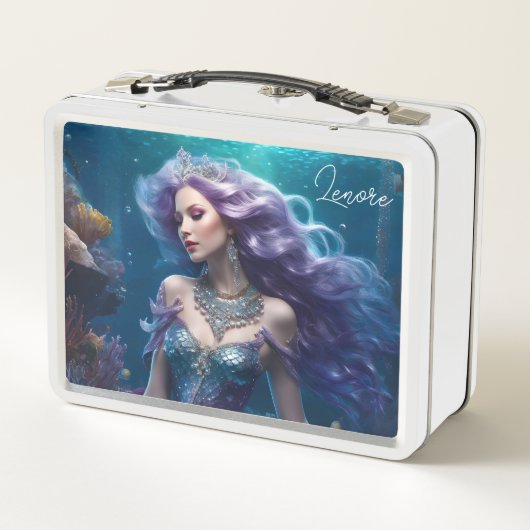 Zeemeermin Paarse Haar (Achterkant)