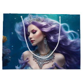 Zeemeermin Paarse Haar Groot Cadeauzakje (Achterkant)