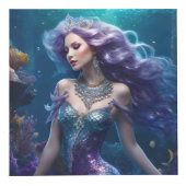 Zeemeermin Paarse Haar Kubus (Rechts)