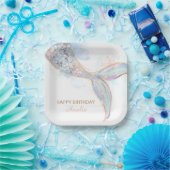 Zeemeermin papier borden papieren bordje (Feest)