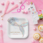 Zeemeermin papier borden papieren bordje (Feest)