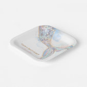 Zeemeermin papier borden papieren bordje (Gebogen)