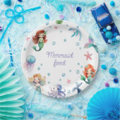 Zeemeermin Partij Onder de Zee Waterverf Papieren Bordje (Feest)