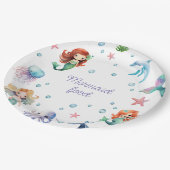 Zeemeermin Partij Onder de Zee Waterverf Papieren Bordje (Gekanteld)