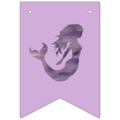 Zeemeermin Partij Paarse Blauwgroen Bunting Flag Vlaggetjes (Eerste vlag)